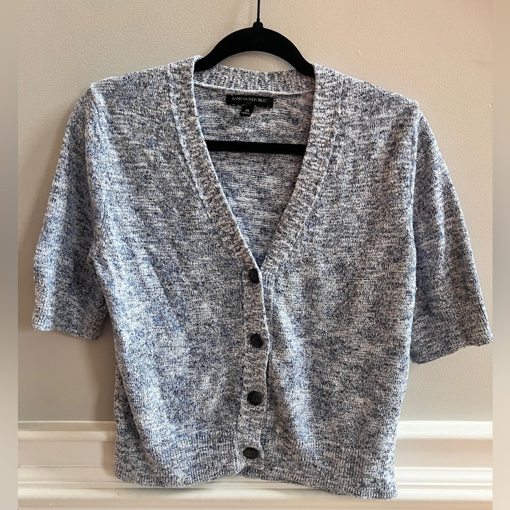 Banana Republic Cropped Knit Cardigan | Medium